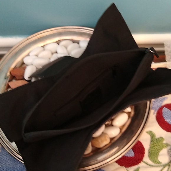 BCBG black leather clutch - Picture 3 of 3